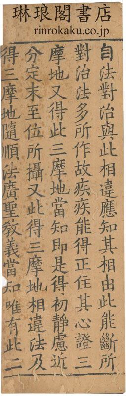 瑜伽師地論 巻第二十断簡