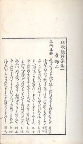 狂歌題林集