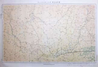 支那西部其2(西安蘭州近傍) 100万分1航空図