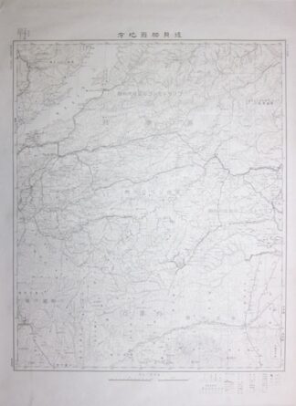 後貝加爾地方 百万分一輿地図