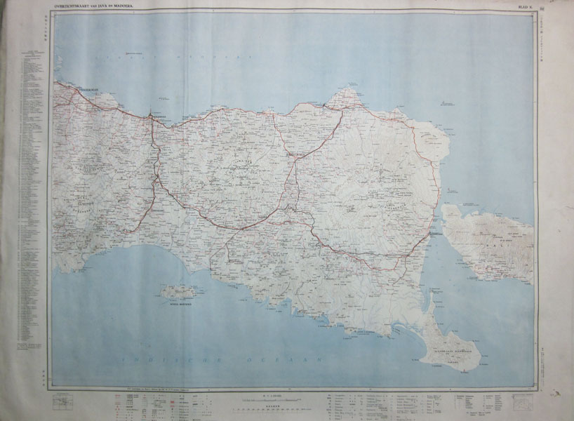 ジャワ及マドゥラ図 二十五万分一図