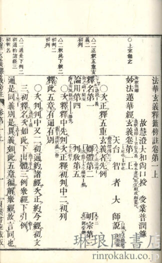 法華玄義釈籖傍註