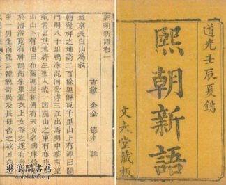 煕朝新語 十六巻